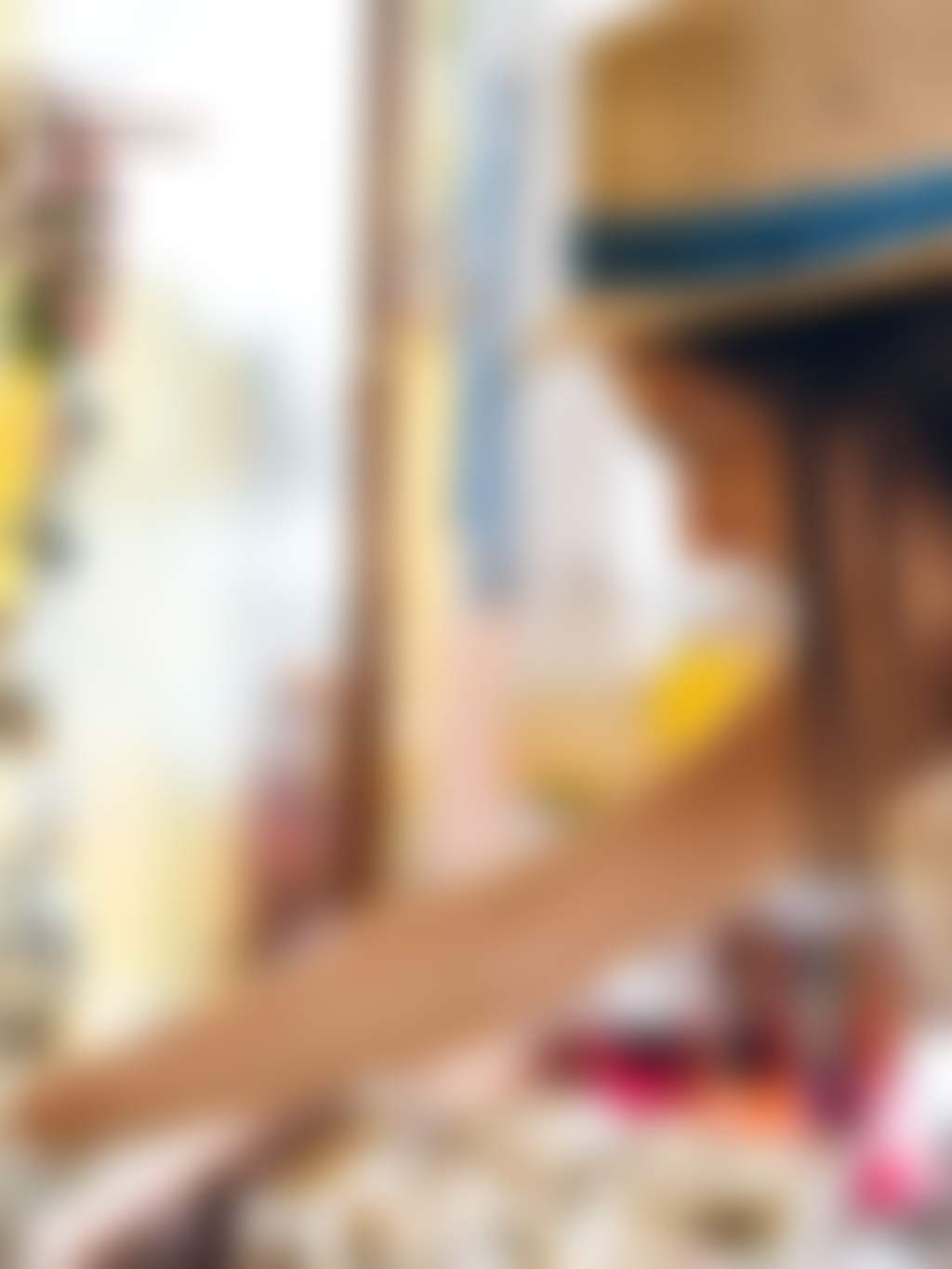 Girl browsing jewellery stall