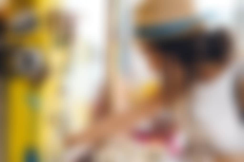 Girl browsing jewellery stall