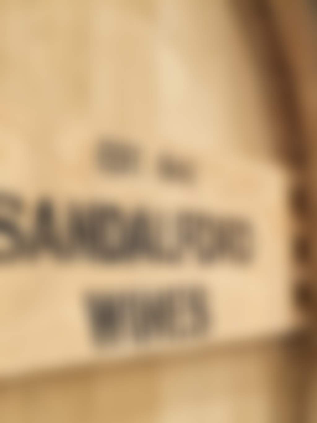 Sandalford wine barrel close up