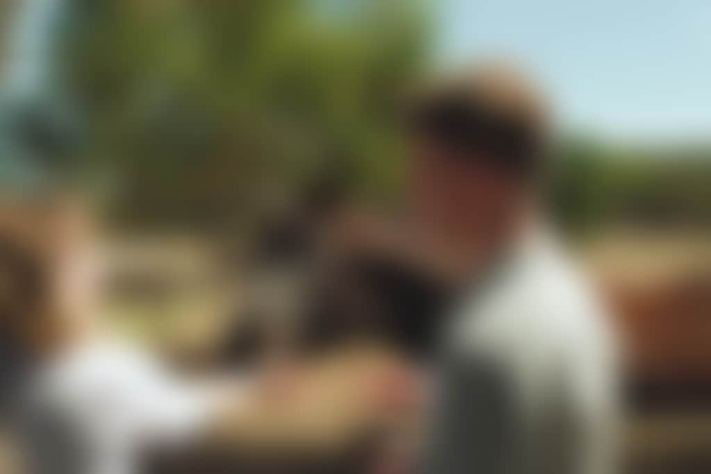 Settlers Rest feeding a horse