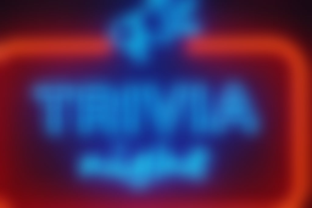 Trivia night neon sign