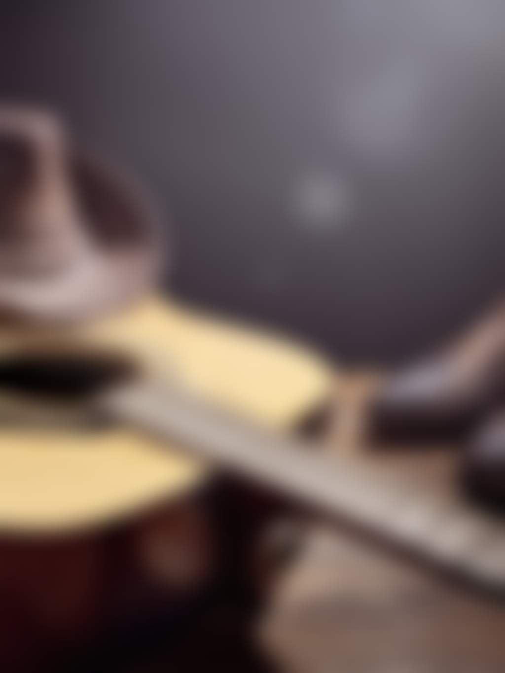 Country music guitar hat boots