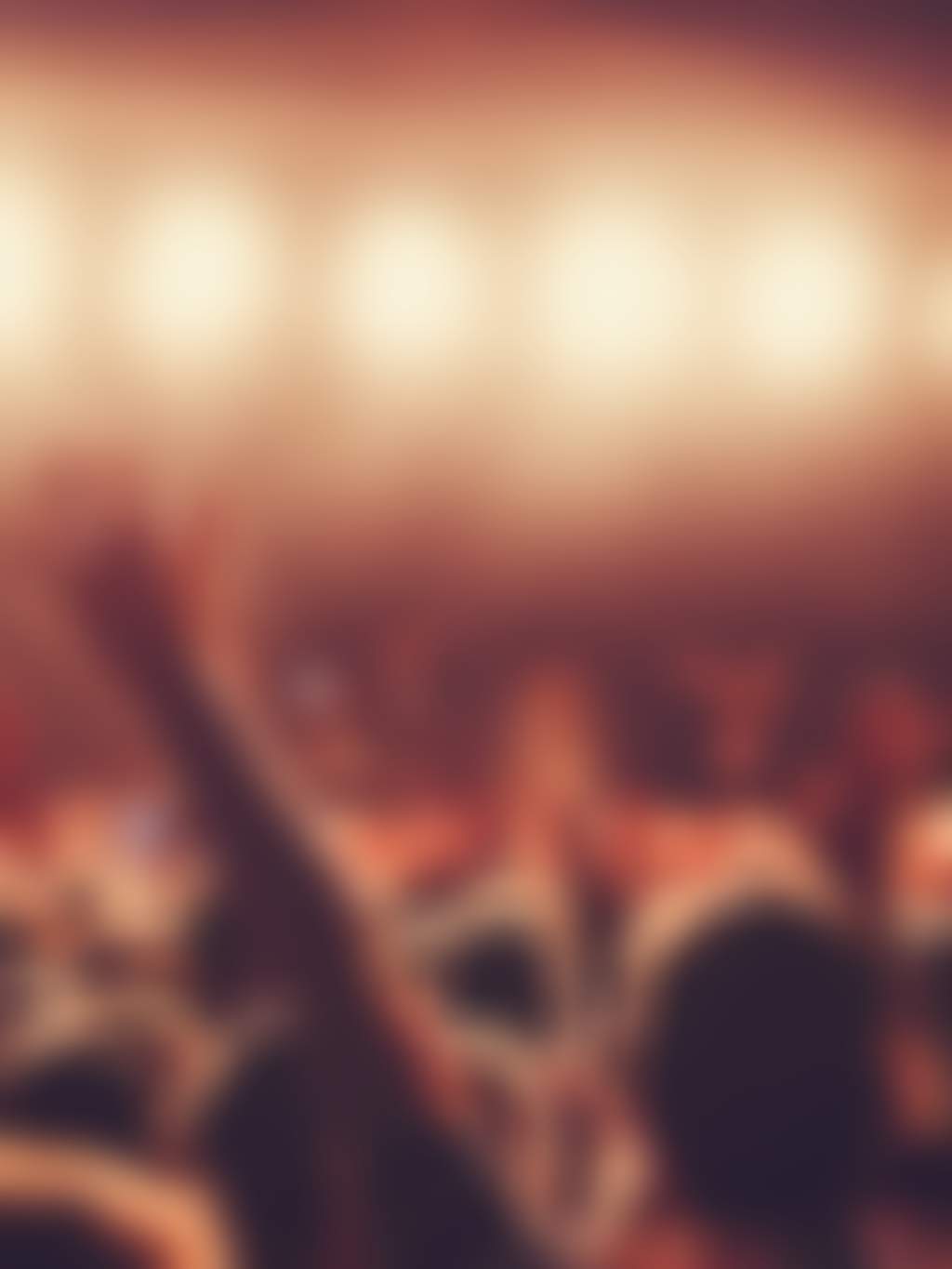 Concert crowd sepia toned