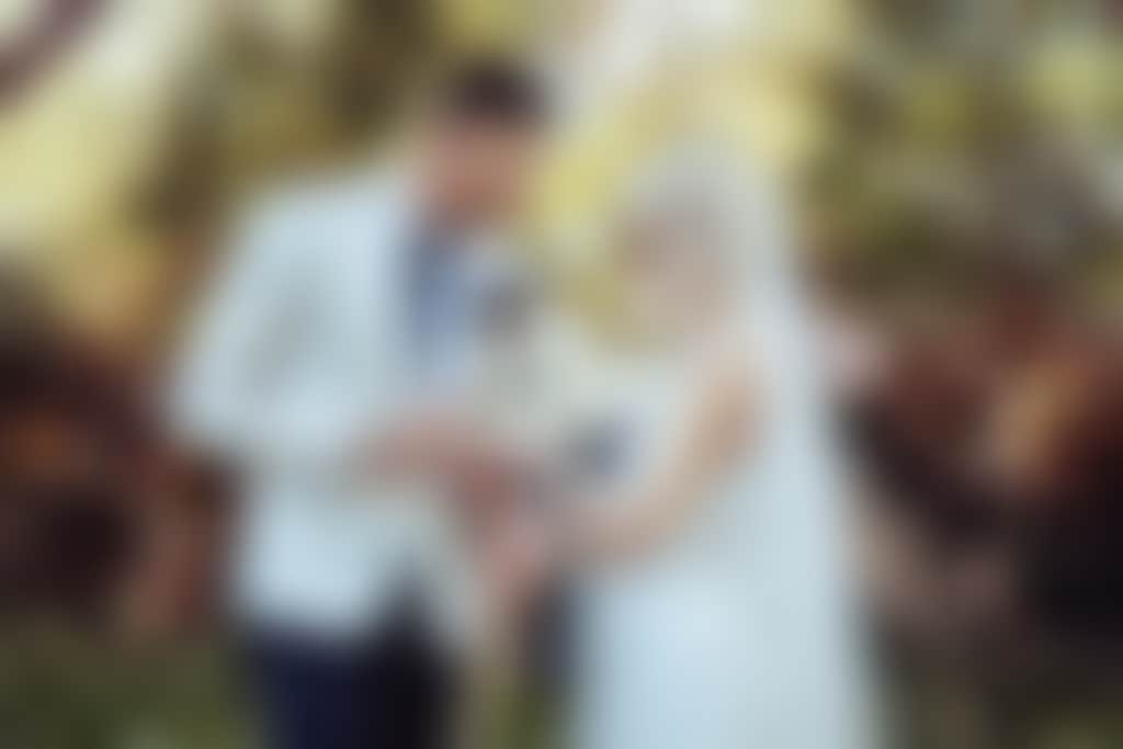 Bailey brewing co bridal couple in garden