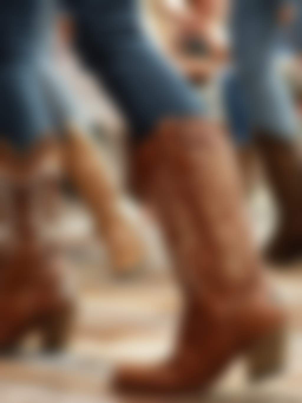 Line Dancing boot scooters feet