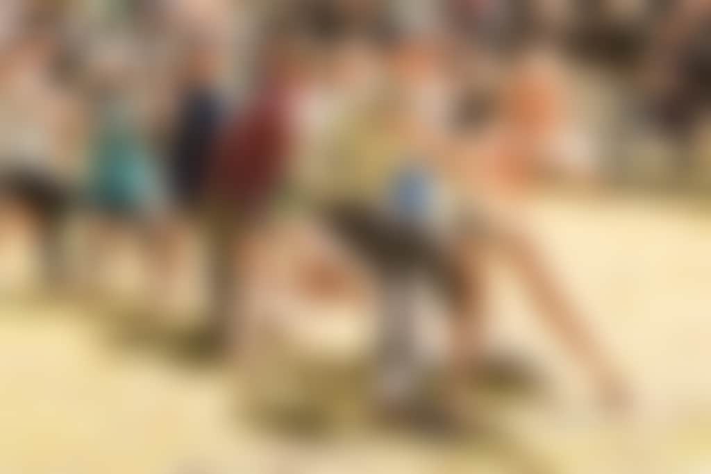 Kids compete in tug of war