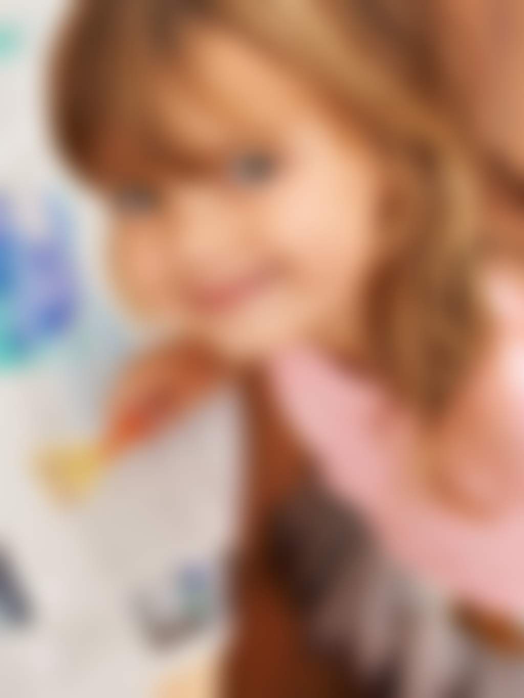 Girl enjoying art and craft