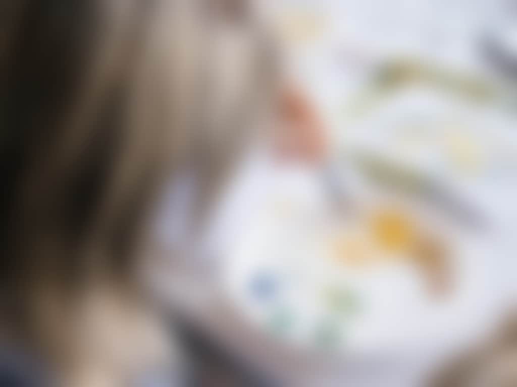 Art class adult paint palette