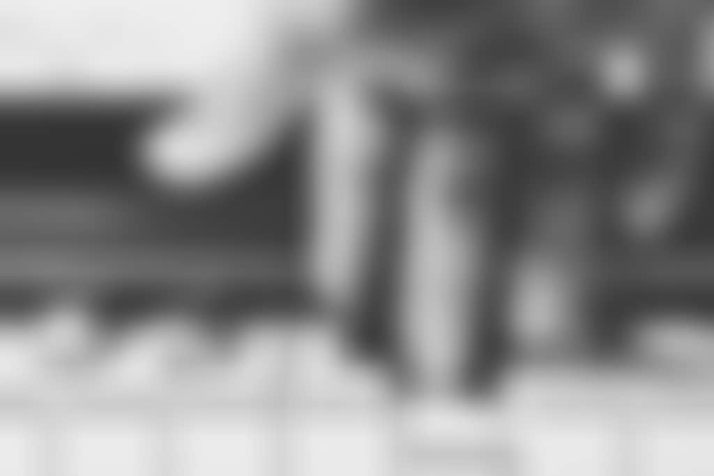 Piano playing close up