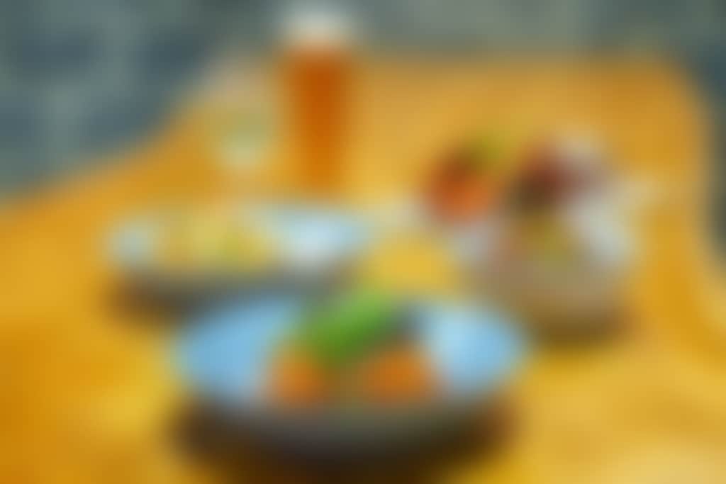 Mash brewing assorted plates