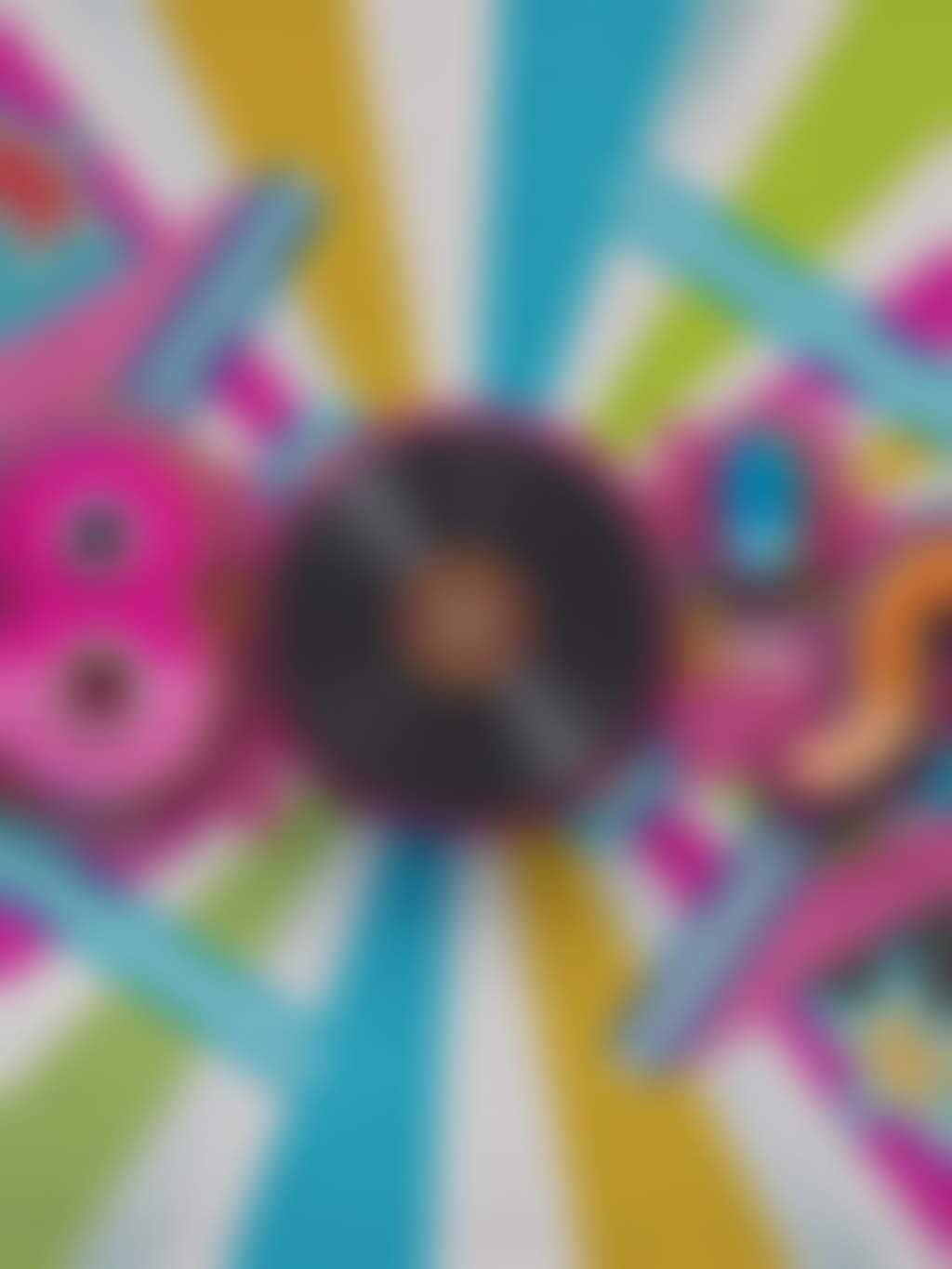 80s night wall graphic