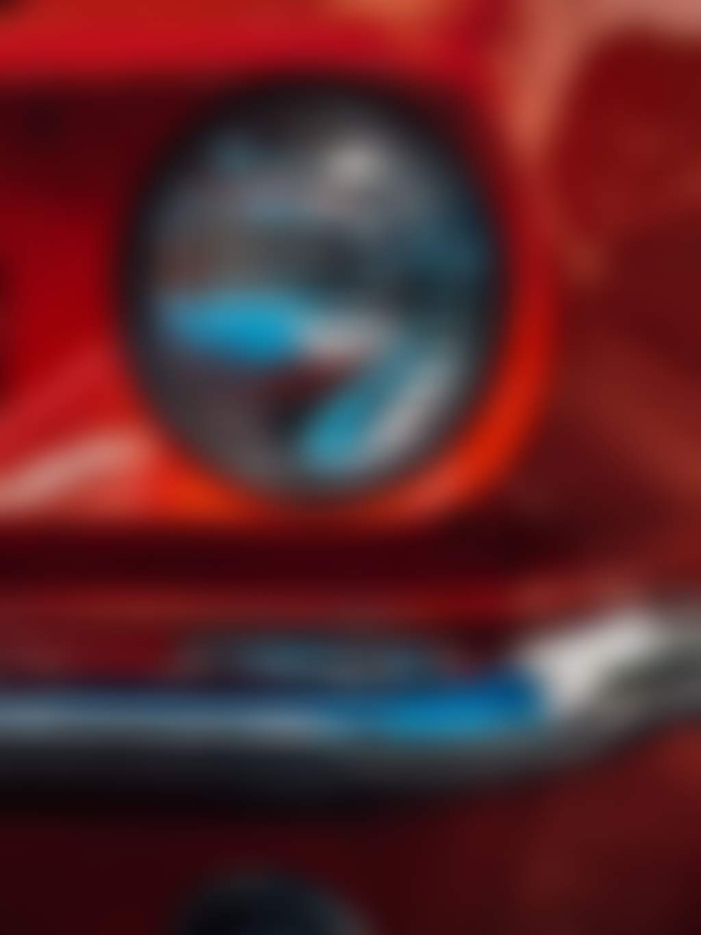 Vintage red Mustang