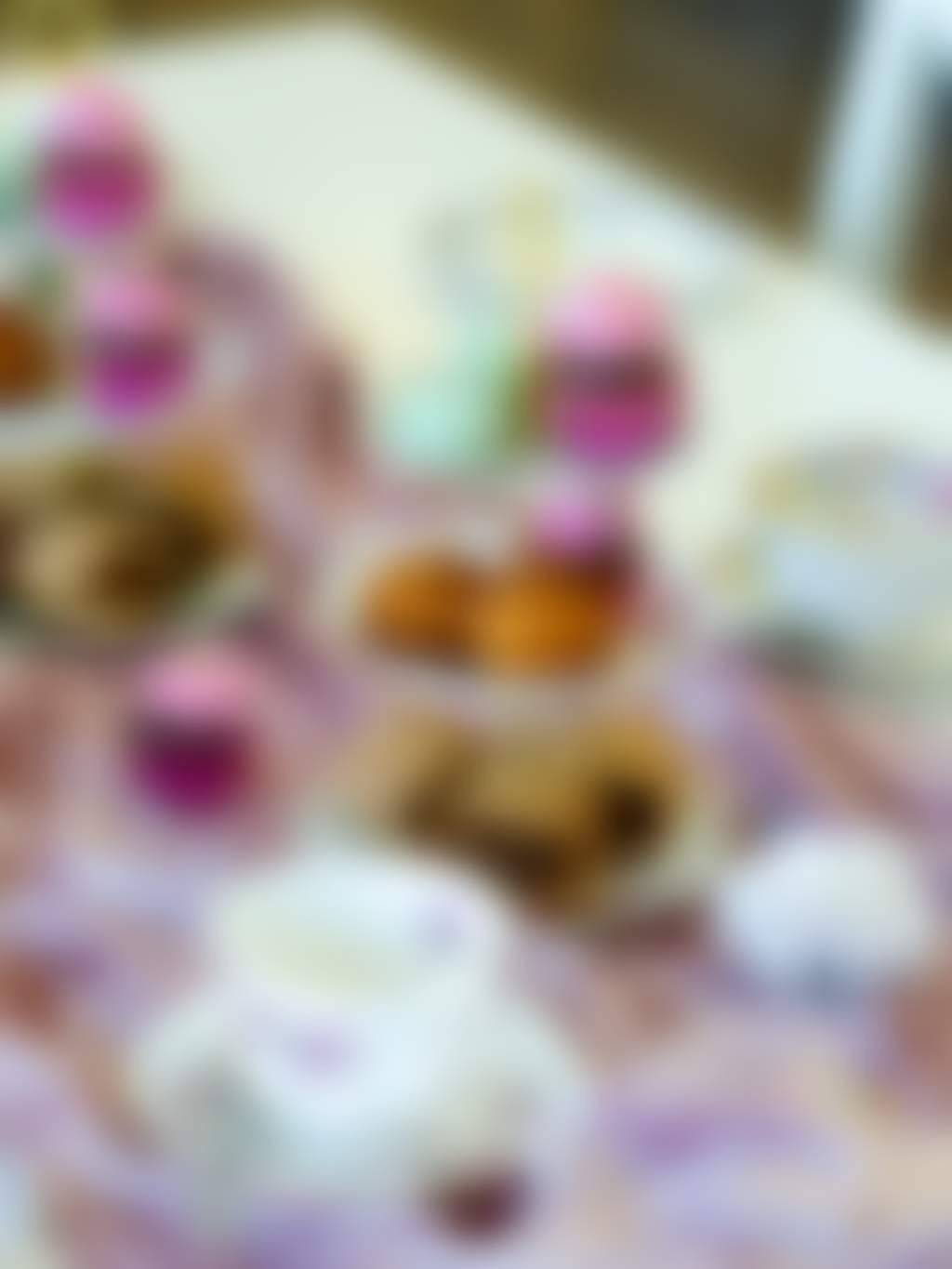 Champagne Gumboots tiered plate of cakes